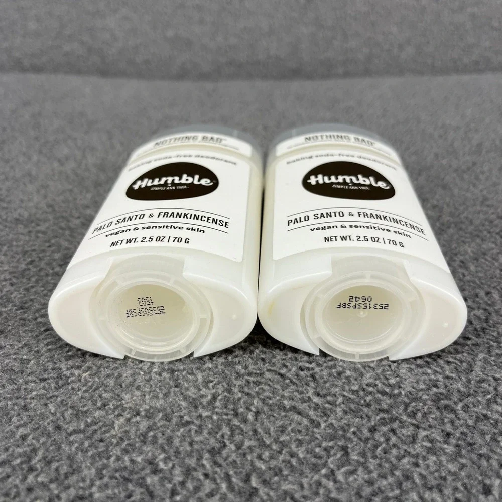 2x Humble Deodorant Palo Santo Frankincense Vegan sensitive skin 2.5 oz